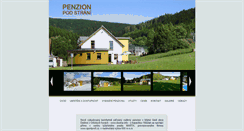 Desktop Screenshot of penzion-podstrani.cz